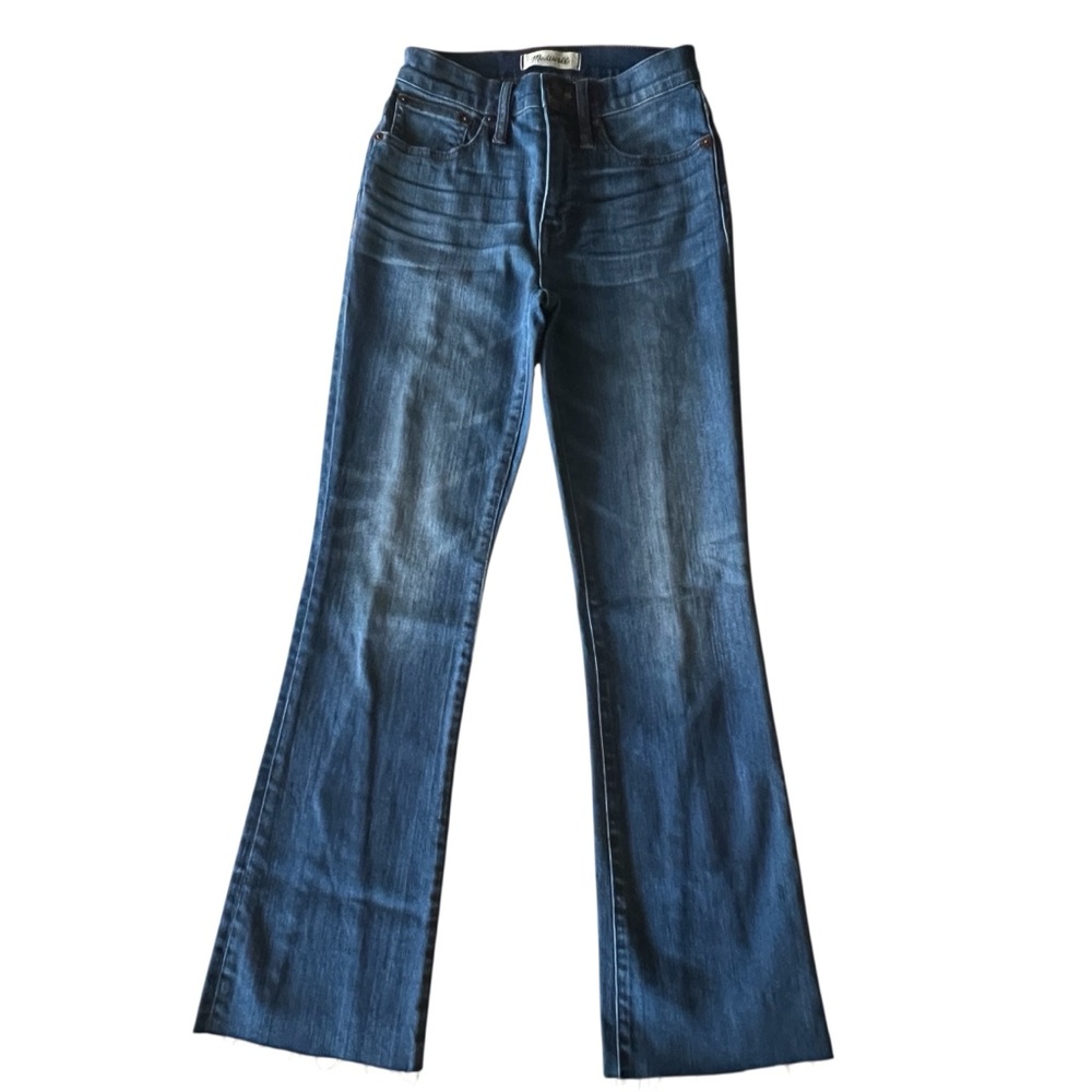 Madewell Cali Demi-Boot Jeans with Back Seams in Kemper Wash size 24